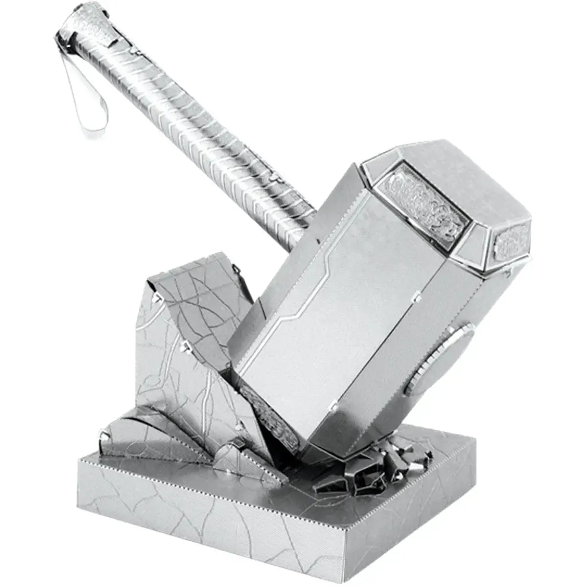 Marvel [Avengers] - Unpainted Mjolnir Model Kit (Steel, Moderate Difficulty) - Fascinations - Metal Earth Series - Image 2