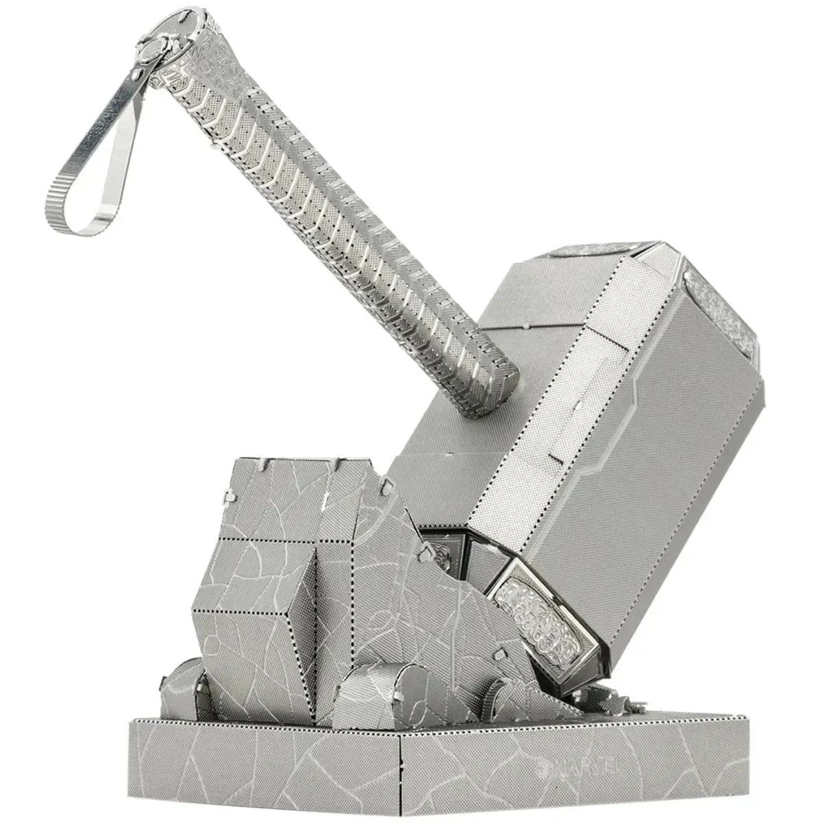 Marvel [Avengers] - Unpainted Mjolnir Model Kit (Steel, Moderate Difficulty) - Fascinations - Metal Earth Series - Image 7