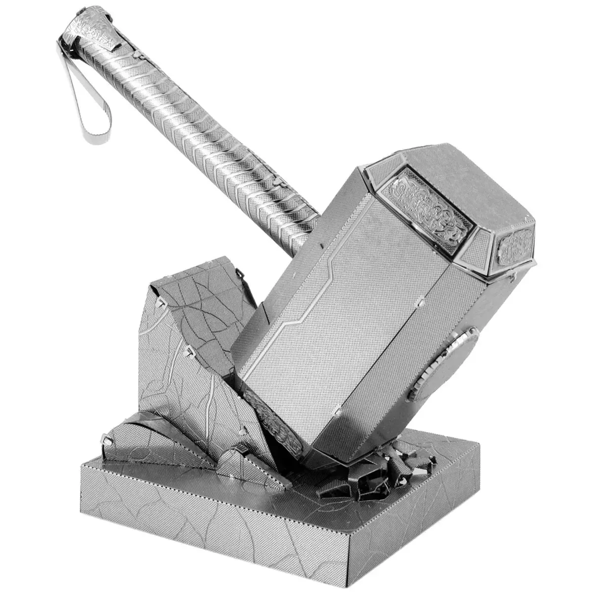 Marvel [Avengers] - Unpainted Mjolnir Model Kit (Steel, Moderate Difficulty) - Fascinations - Metal Earth Series - Image 8