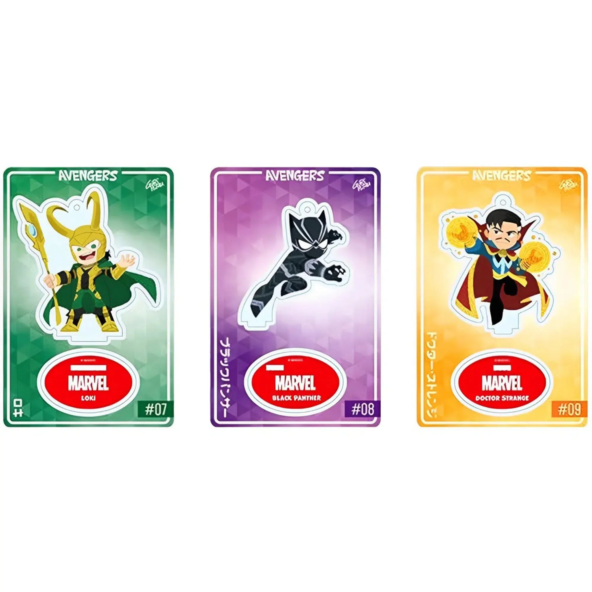 Marvel [Avengers] - Various Avengers Character Figure/Keychain/Card Booster Pack (Acrylic) - Toy Sapiens - Super Clear Series (5th Edition) - Image 6