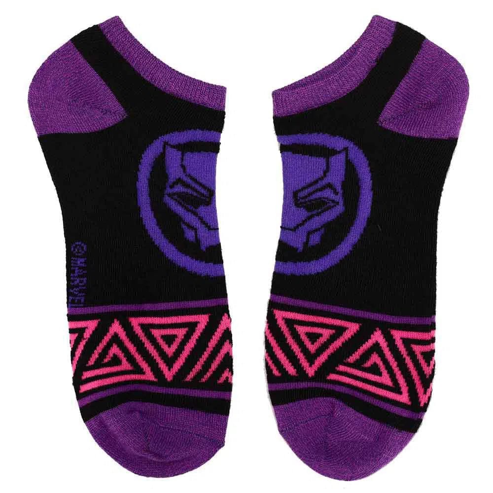 Marvel: Black Panther - Wakanda Forever Ankle Socks (5 Pairs) - Bioworld - Image 2