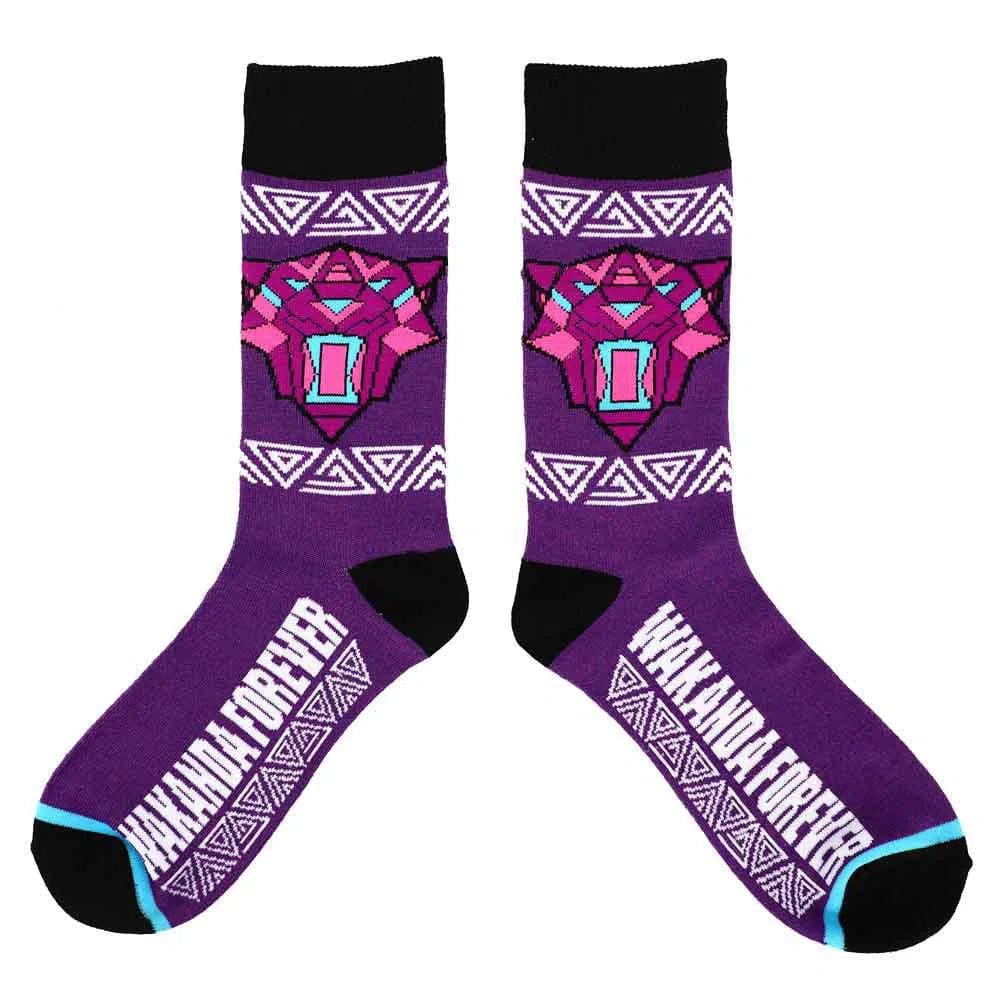 Marvel: Black Panther -  Wakanda Forever Crew Socks (5 Pairs) - Bioworld - Image 3