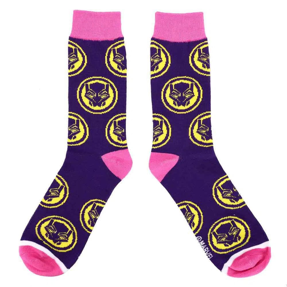 Marvel: Black Panther -  Wakanda Forever Crew Socks (5 Pairs) - Bioworld - Image 4