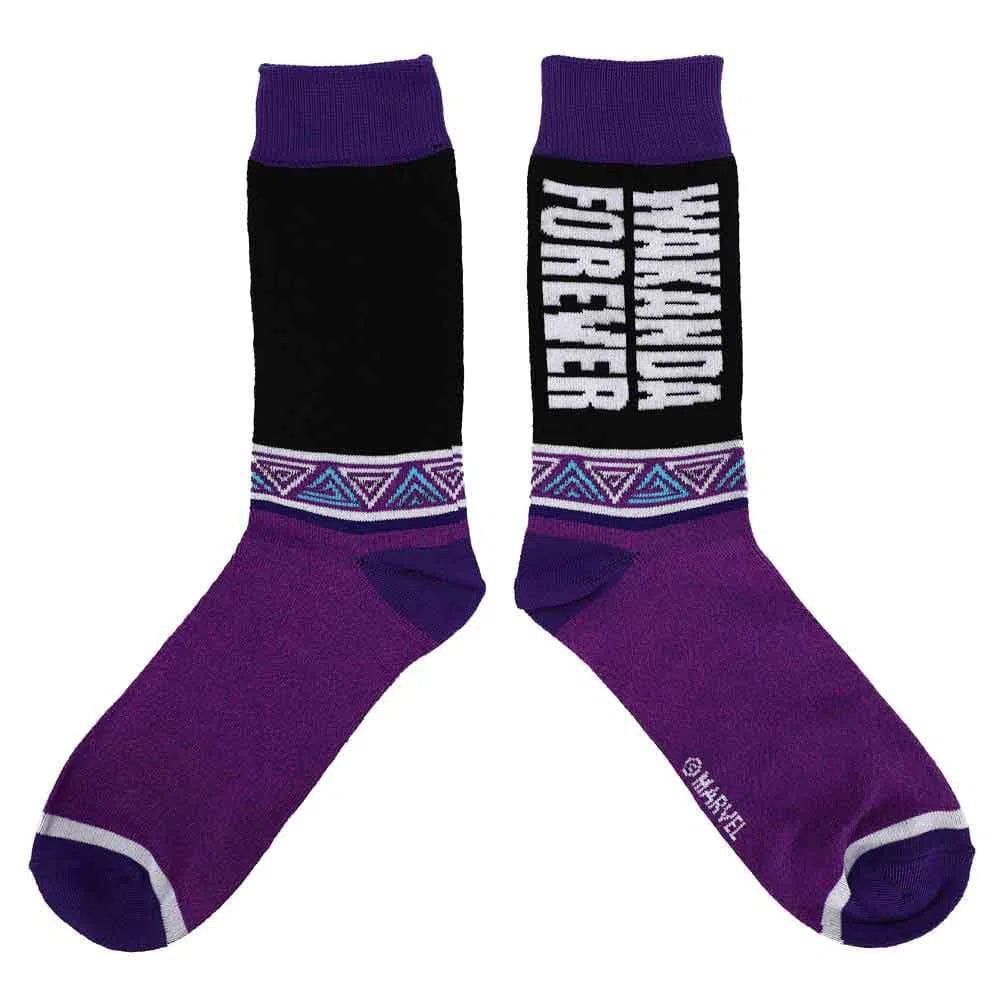 Marvel: Black Panther -  Wakanda Forever Crew Socks (5 Pairs) - Bioworld - Image 5
