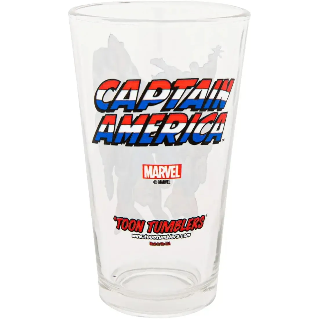 Marvel [Captain America: Bronze Age] - Comic Book Characters Pint Drinking Glass (16 oz.) - PopFun - Toon Tumblers - Image 2