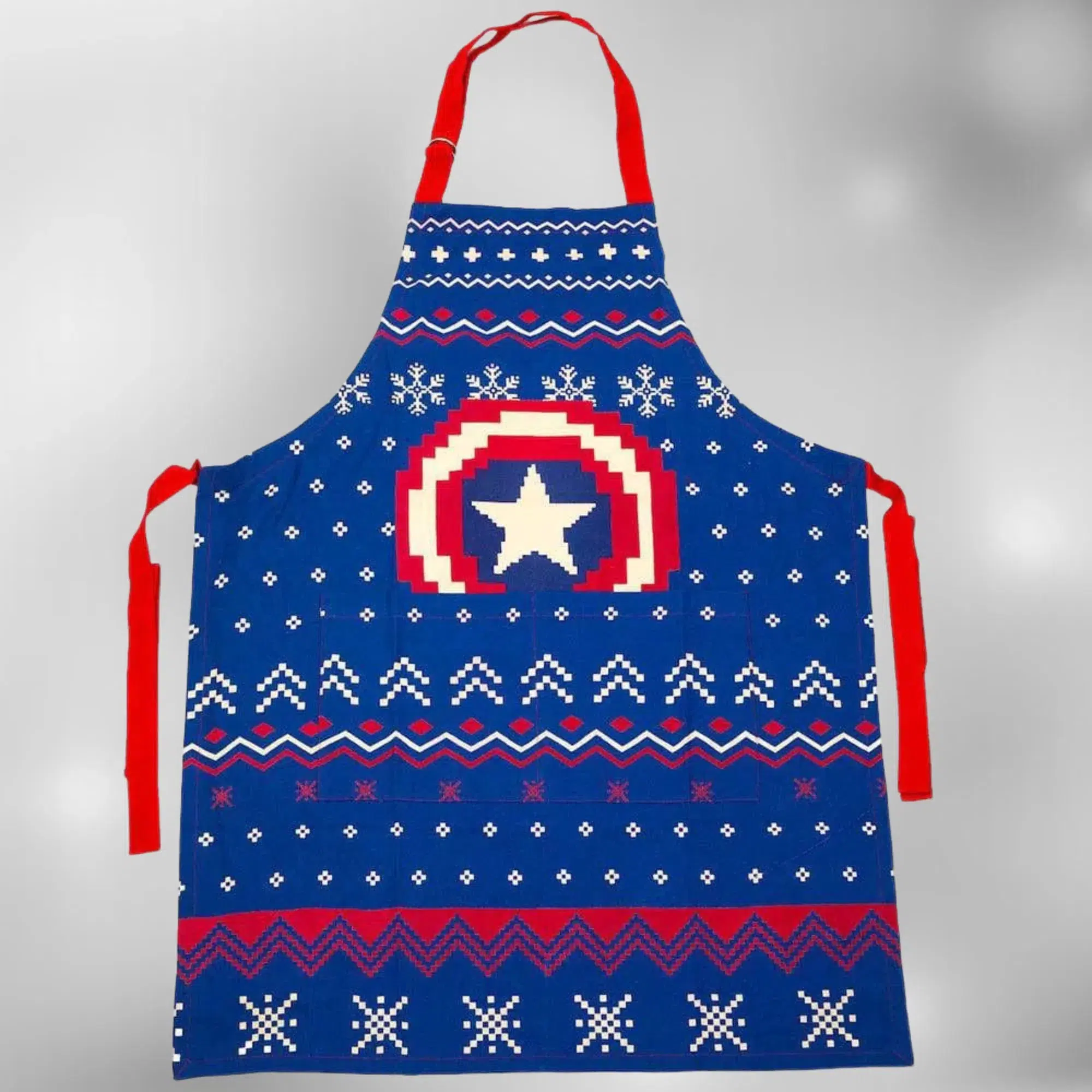 Marvel: Captain America - Christmas Kitchen Gift Set - Bioworld - Apron, Oven Mitt & Dish Towel - Image 8