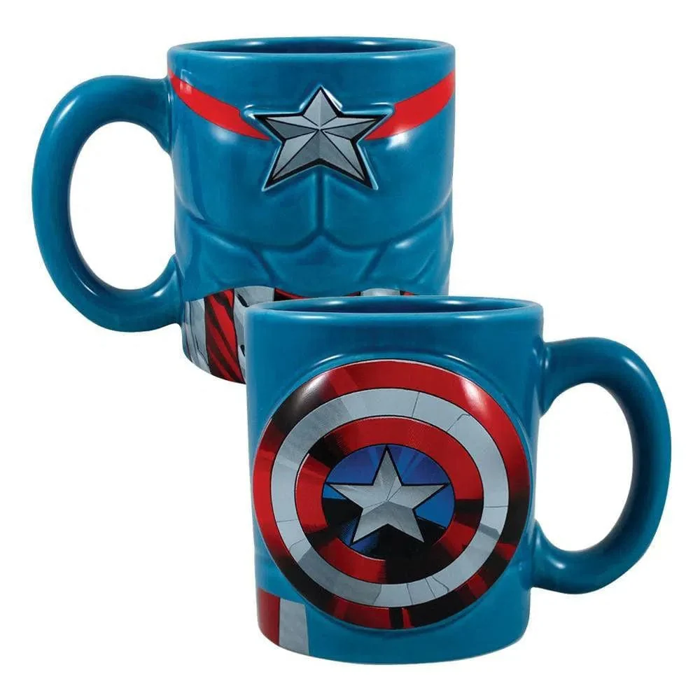Marvel - Captain America Sculpted Mug (Ceramic, 20 oz.) - Bioworld - Image 3