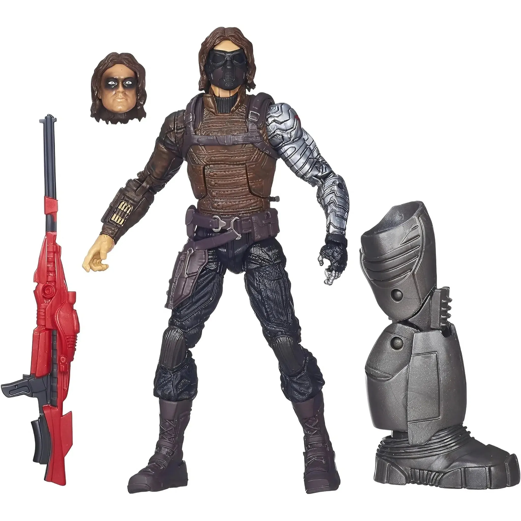 Marvel Captain America: The Winter Soldier - Winter Soldier Action Figure - Hasbro - Mandroid Build-a-Figure [BAF] Series - Image 2
