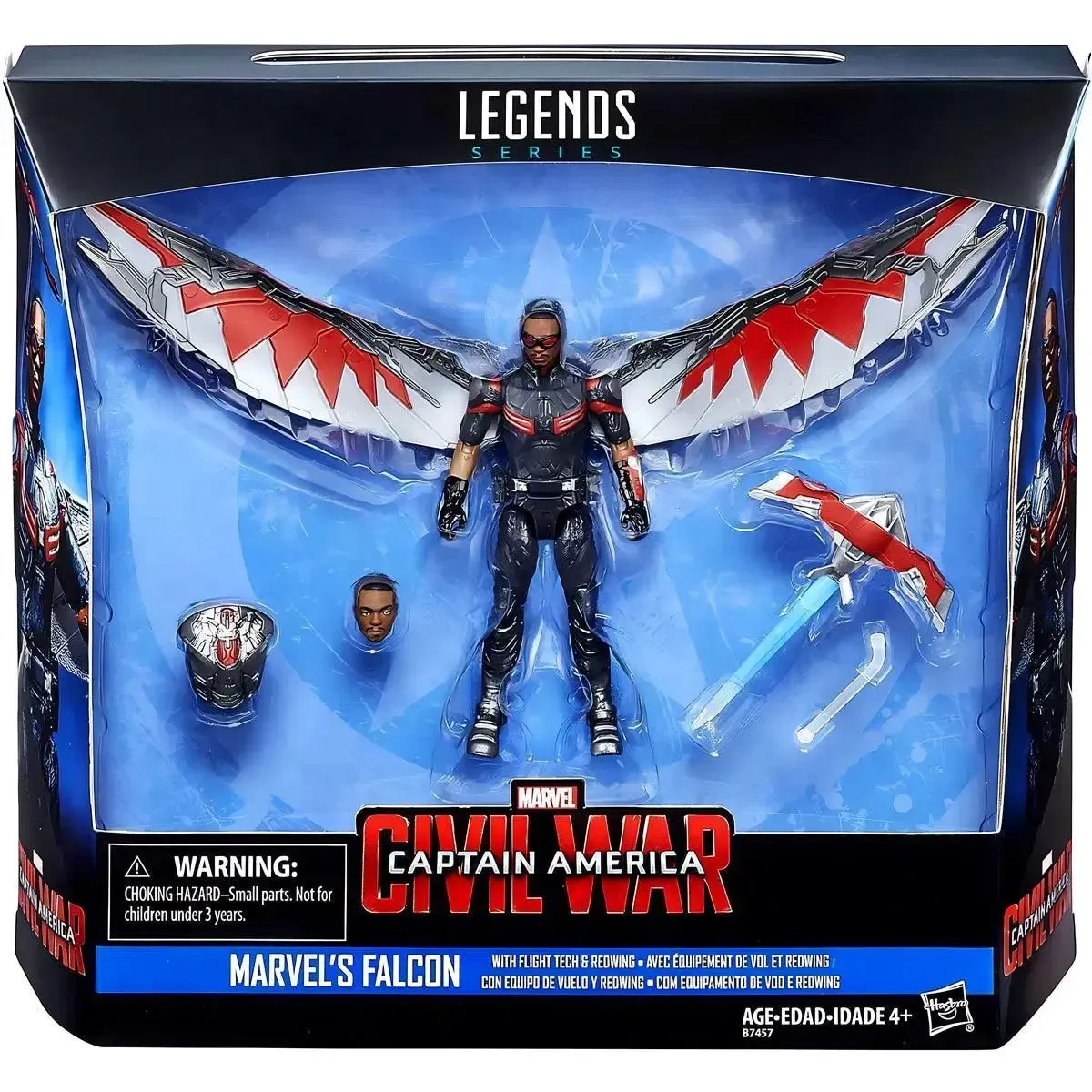 Marvel [Captain American: Civil War] - Marvel's Falcon with Flight Tech & Redwing Action Figure (3.75") - Hasbro - Marvel Legends Series