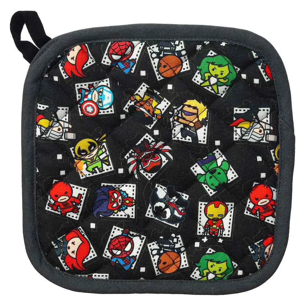 Marvel - Chibi Superheroes Hot Pad & Tea Towel Set - Bioworld - Image 3
