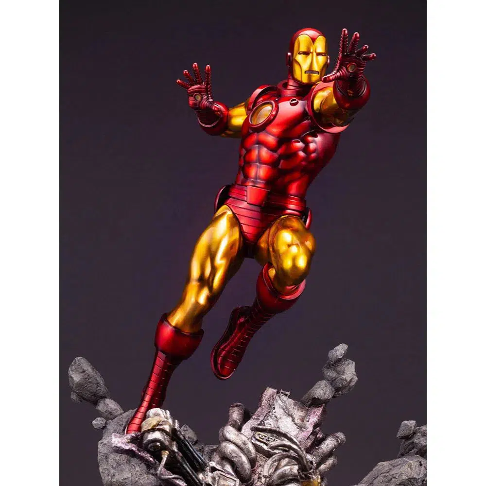 Marvel Comics - Retro Iron Man Statue Figure (1:6 Scale) - Kotobukiya - Fine Art Statue Series - Image 12