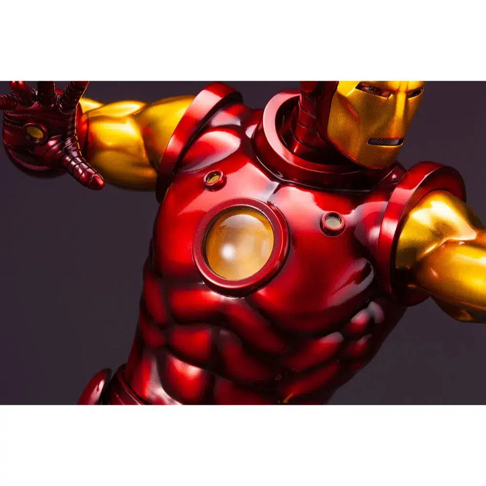 Marvel Comics - Retro Iron Man Statue Figure (1:6 Scale) - Kotobukiya - Fine Art Statue Series - Image 14