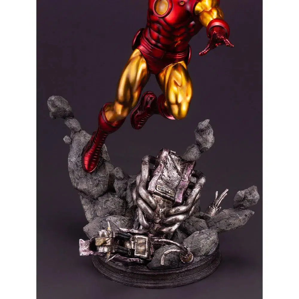 Marvel Comics - Retro Iron Man Statue Figure (1:6 Scale) - Kotobukiya - Fine Art Statue Series - Image 15