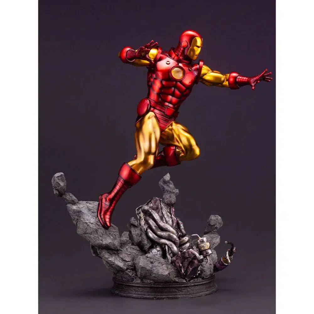 Marvel Comics - Retro Iron Man Statue Figure (1:6 Scale) - Kotobukiya - Fine Art Statue Series - Image 16