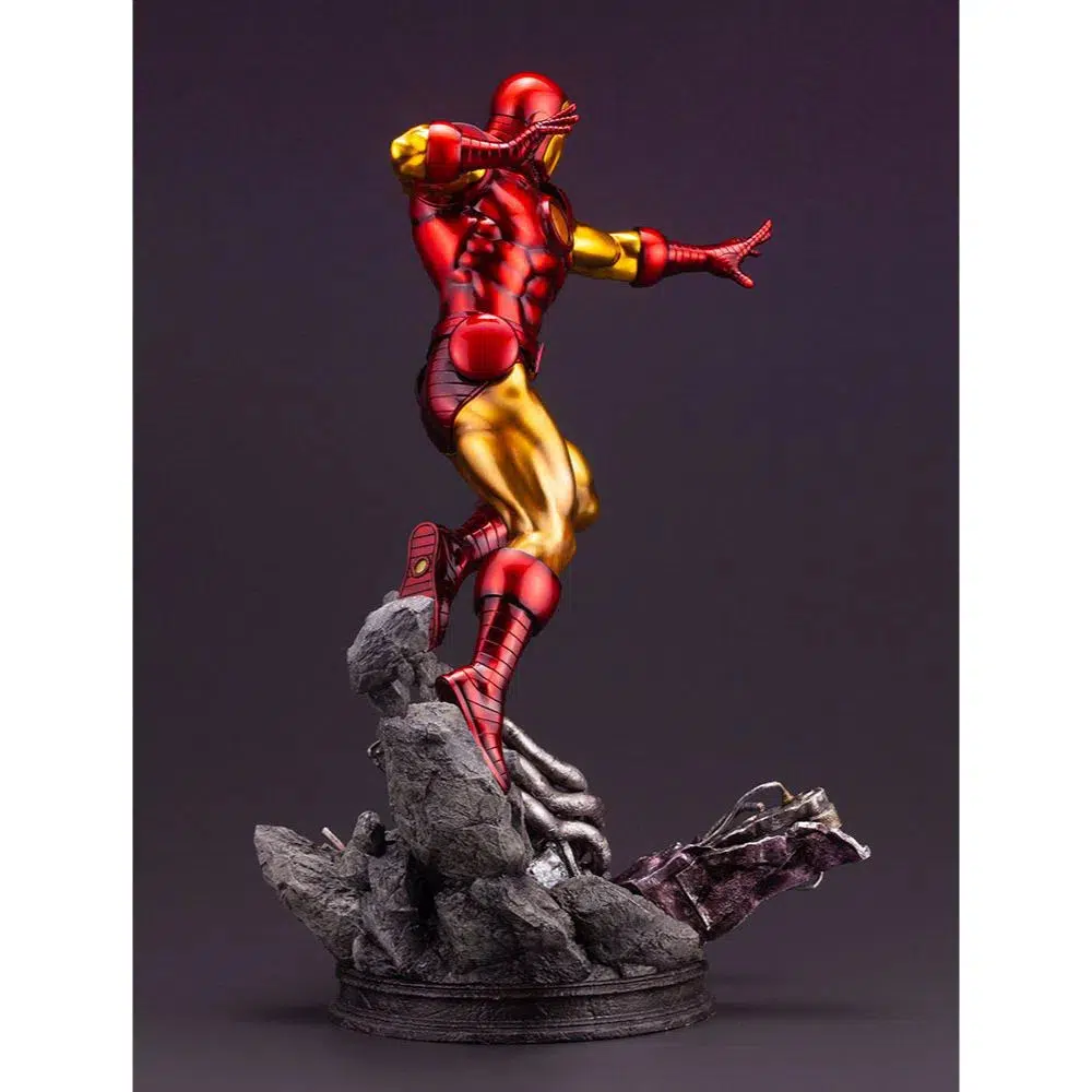 Marvel Comics - Retro Iron Man Statue Figure (1:6 Scale) - Kotobukiya - Fine Art Statue Series - Image 18