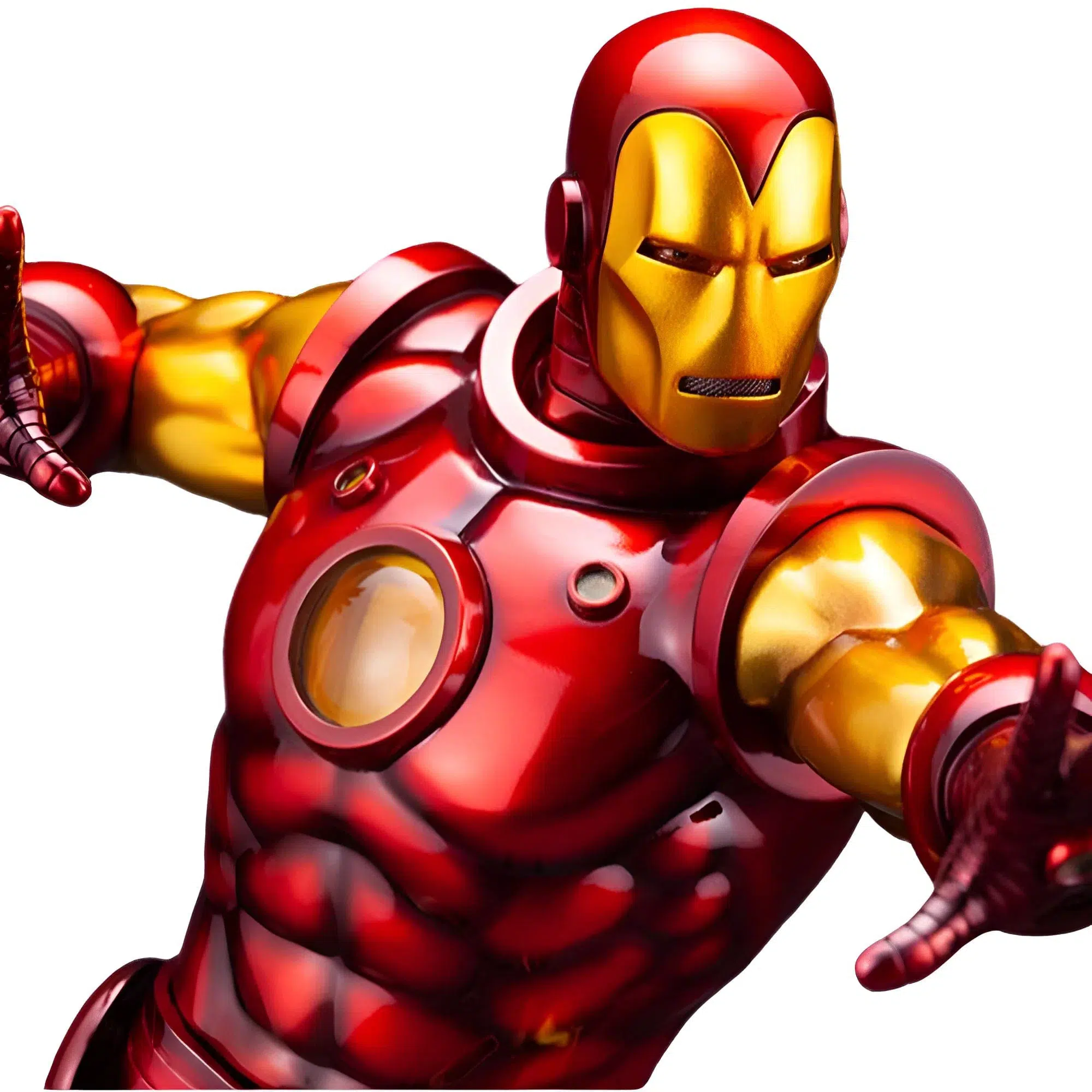 Marvel Comics - Retro Iron Man Statue Figure (1:6 Scale) - Kotobukiya - Fine Art Statue Series - Image 2