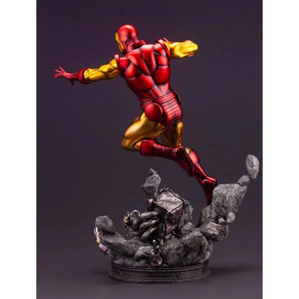 Marvel Comics - Retro Iron Man Statue Figure (1:6 Scale) - Kotobukiya - Fine Art Statue Series - Image 21
