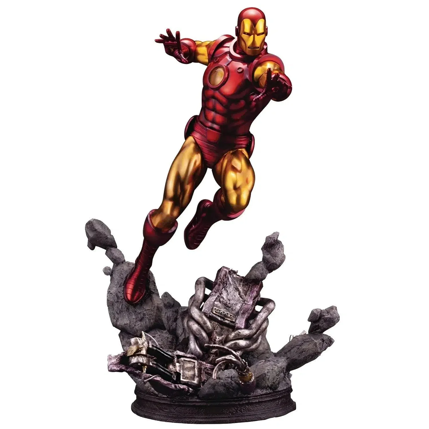 Marvel Comics - Retro Iron Man Statue Figure (1:6 Scale) - Kotobukiya - Fine Art Statue Series - Image 3