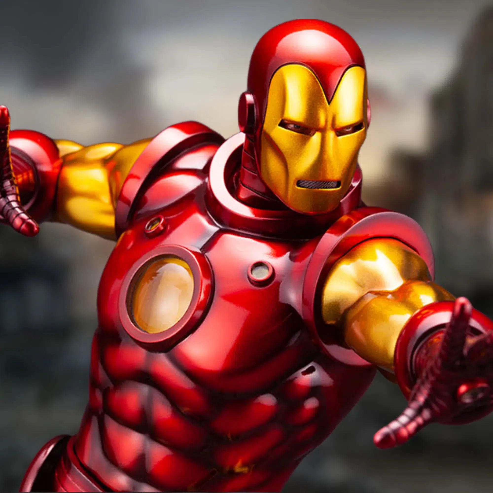Marvel Comics - Retro Iron Man Statue Figure (1:6 Scale) - Kotobukiya - Fine Art Statue Series - Image 8