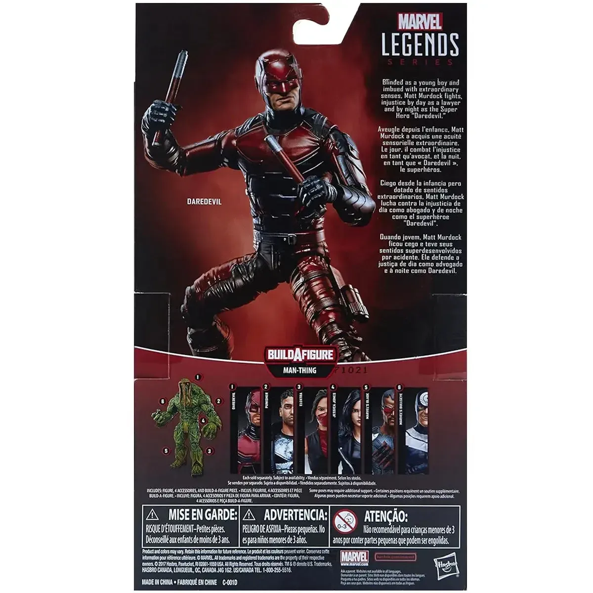 Marvel [Daredevil (TV Series)] - Daredevil Action Figure (6") - Hasbro - Marvel Legends Series [Build a Figure: Man-Thing] - Image 3