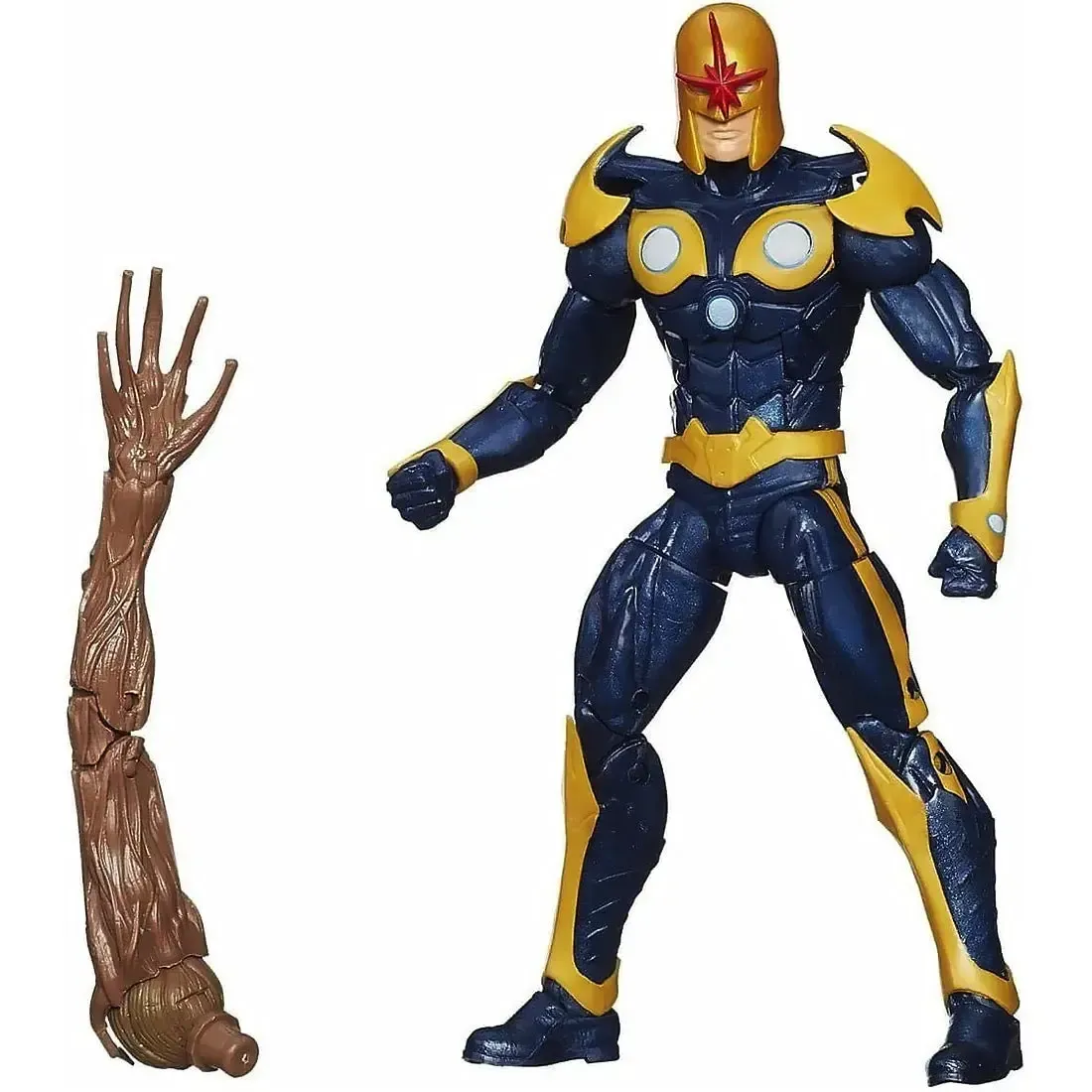 Marvel [Guardians of The Galaxy] - Marvel's Nova Action Figure (6") - Hasbro - Marvel Legends Infinite Series [Build a Figure: Groot] - Image 2