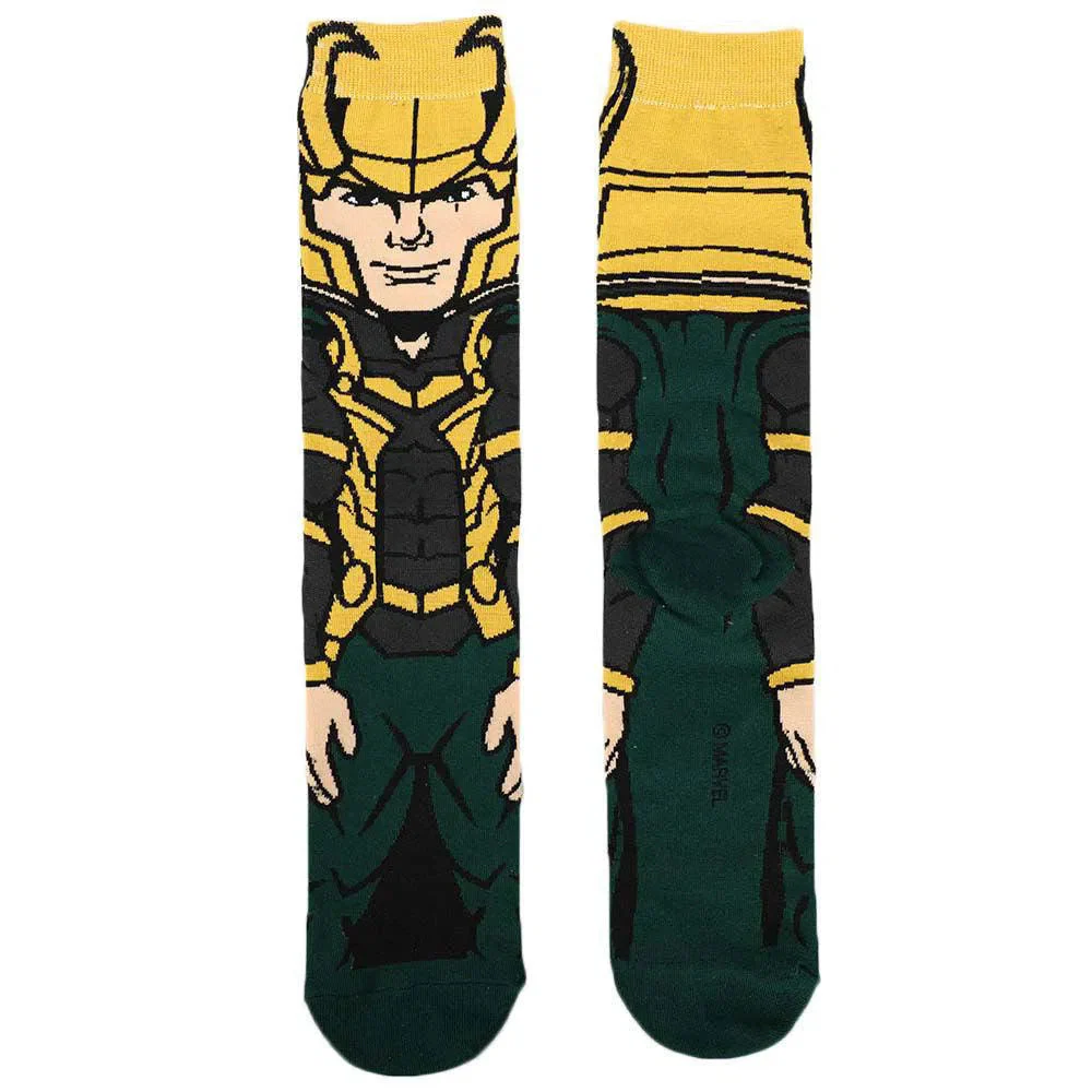 Marvel: Loki - Character Crew Socks - Bioworld - Animigos Series - Image 2
