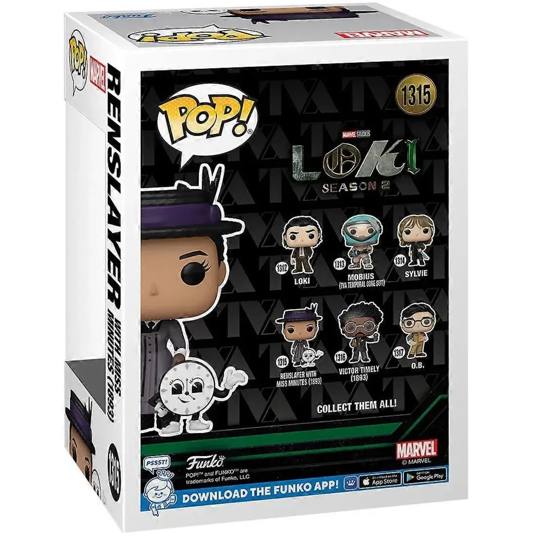 Marvel [Loki: Season 2] - Ravonna Renslayer Bobble-Head Figure & Miss Minutes Figure - Funko - Pop! Series (1315) - Image 3