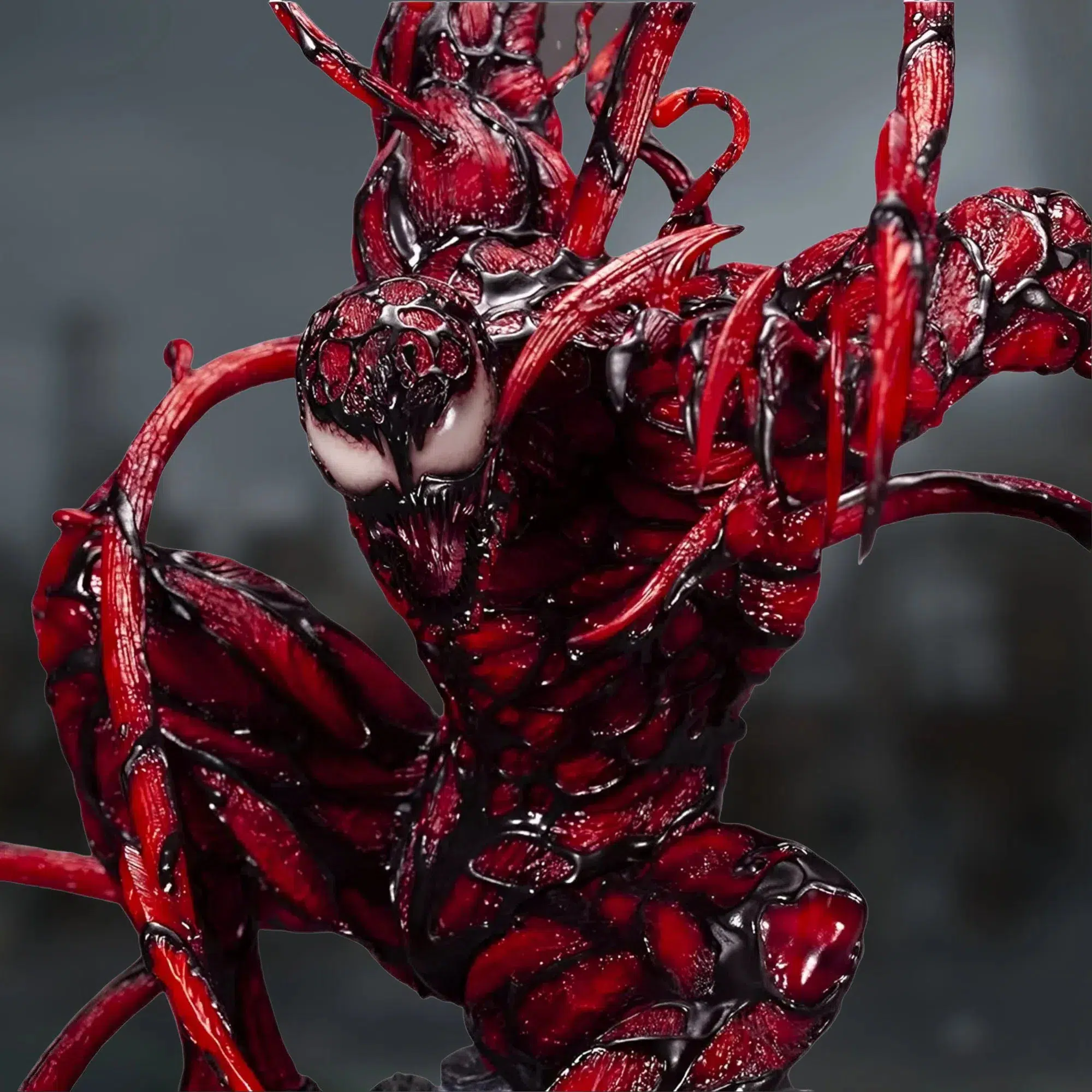 Marvel [Maximum Carnage] - Carnage on Rubble Statue Figure (23.62") - Kotobukiya - Fine Art Series - Image 10