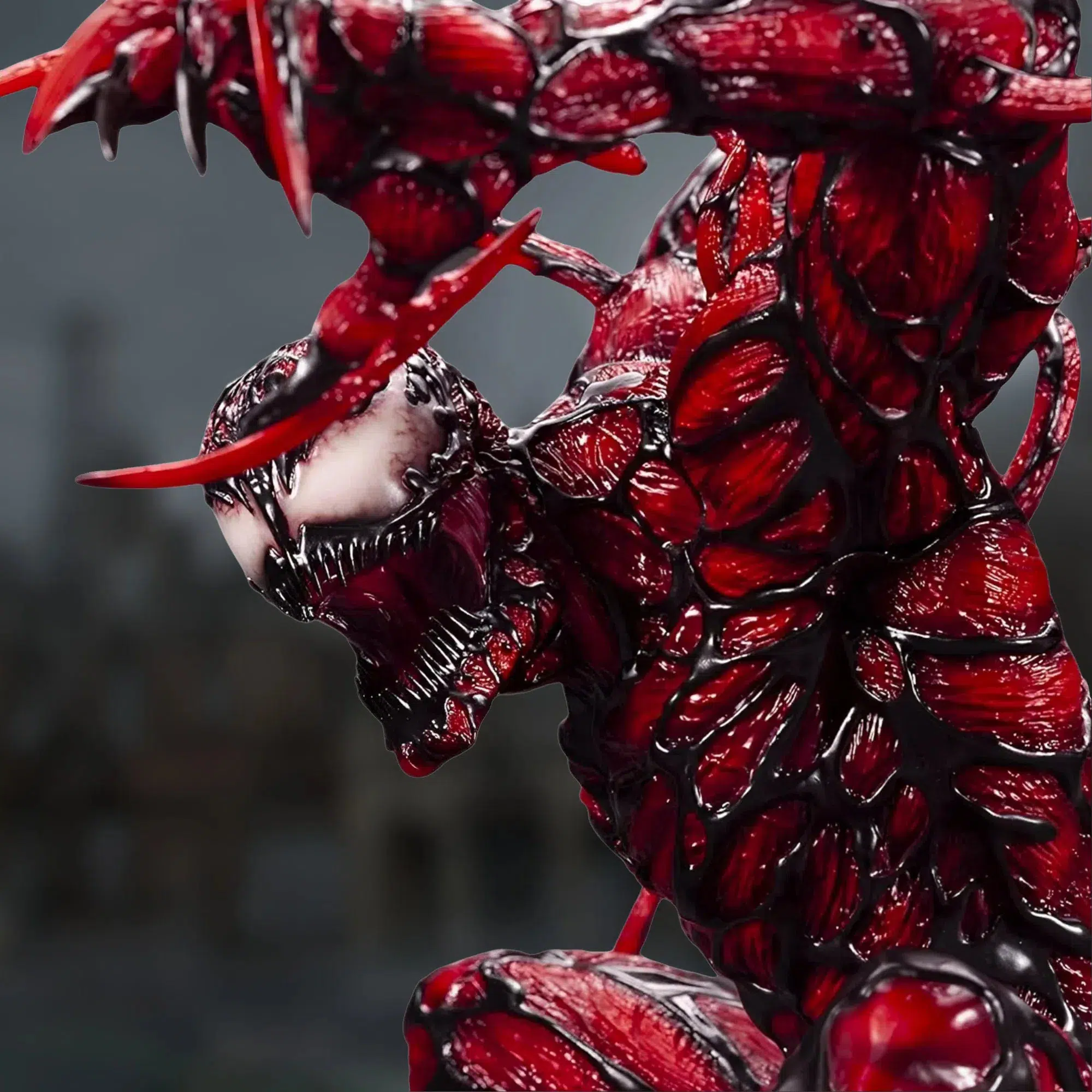 Marvel [Maximum Carnage] - Carnage on Rubble Statue Figure (23.62") - Kotobukiya - Fine Art Series - Image 11