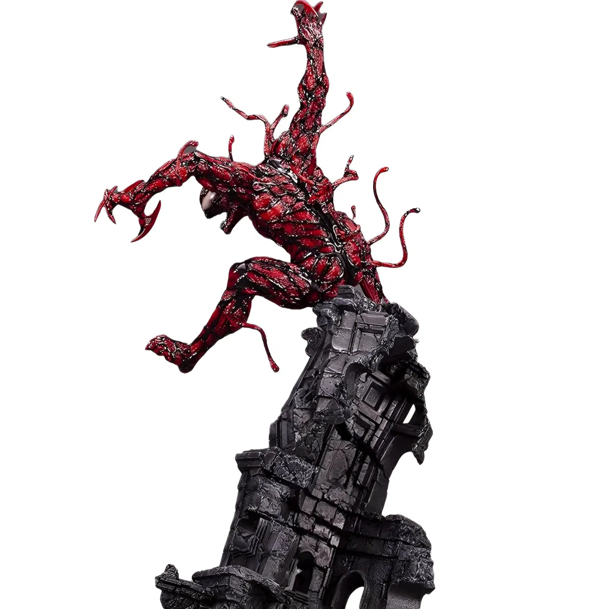 Marvel [Maximum Carnage] - Carnage on Rubble Statue Figure (23.62") - Kotobukiya - Fine Art Series - Image 4