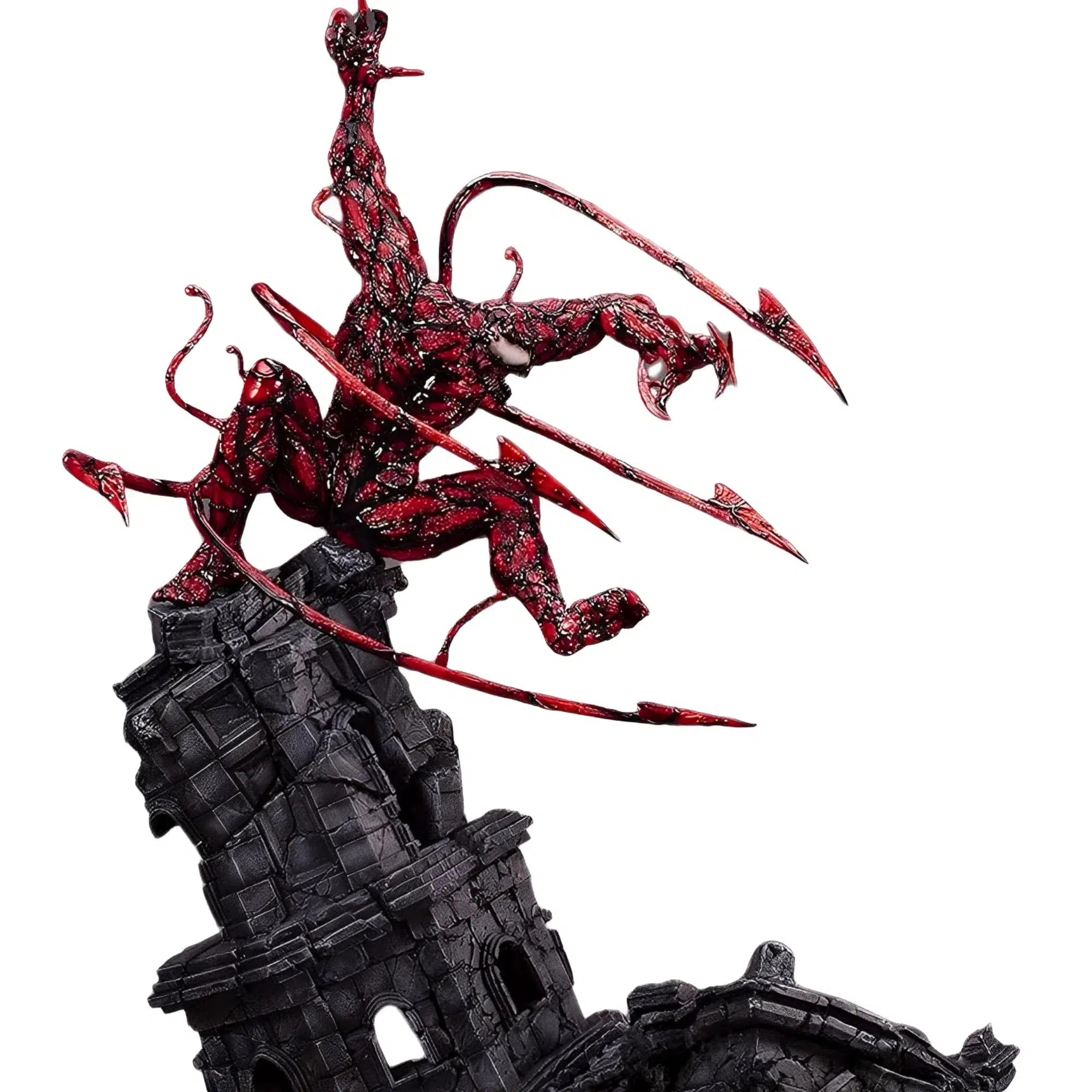 Marvel [Maximum Carnage] - Carnage on Rubble Statue Figure (23.62") - Kotobukiya - Fine Art Series - Image 5