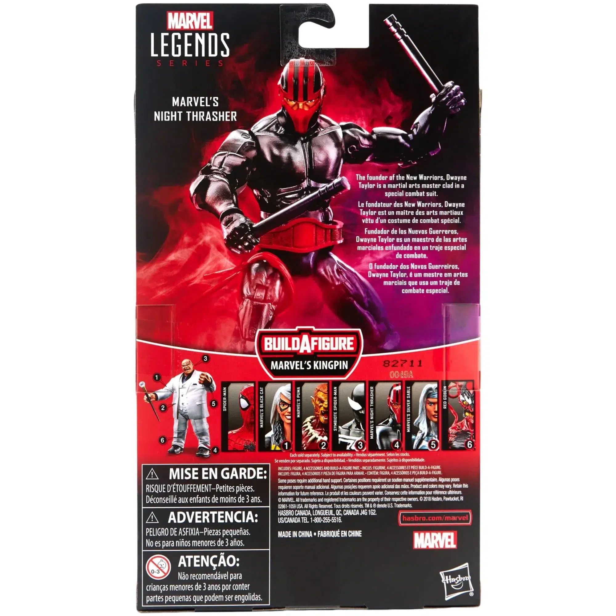 Marvel - Night Thrasher Action Figure (6") - Hasbro - Legends Series [Build a Figure: Kingpin] - Image 9