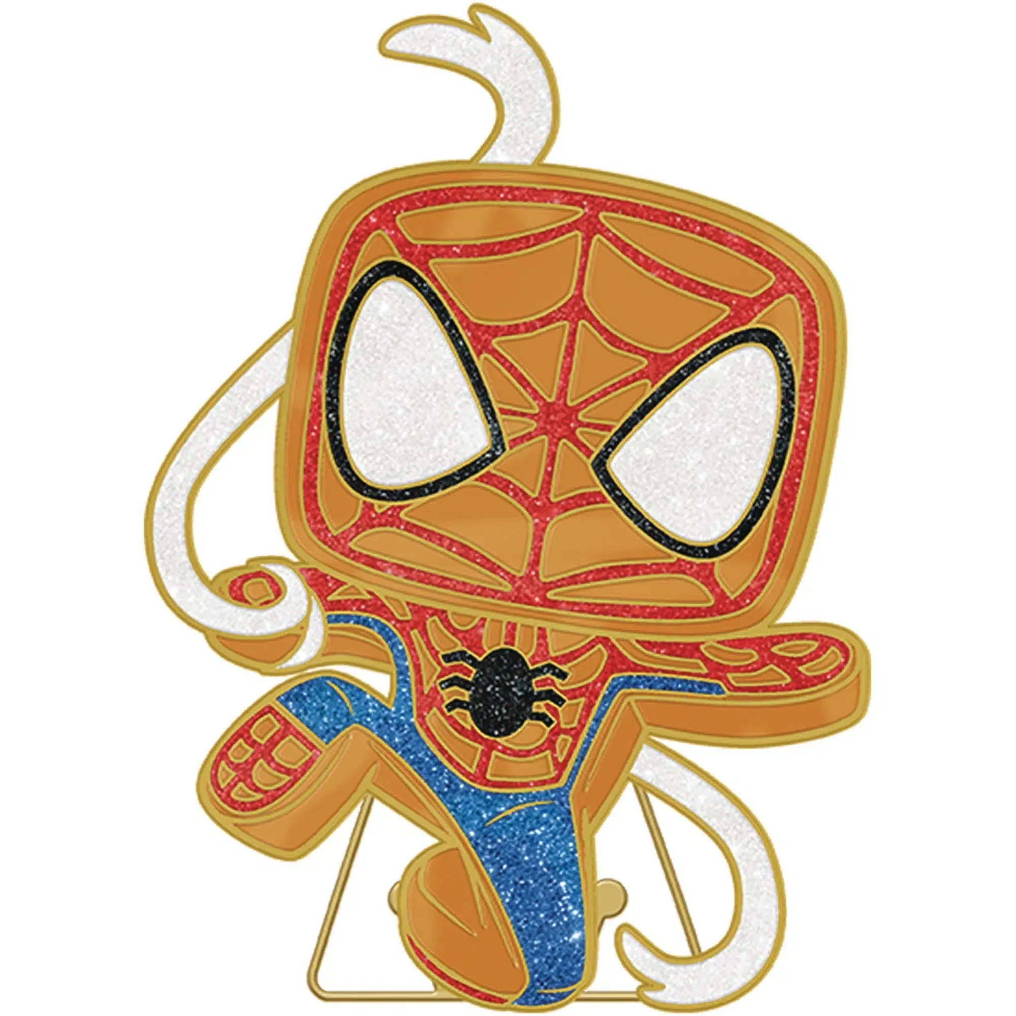Marvel: Spider-Man - Christmas Gingerbread Spider-Man Pin Badge with Stand (Enamel) - Image 2