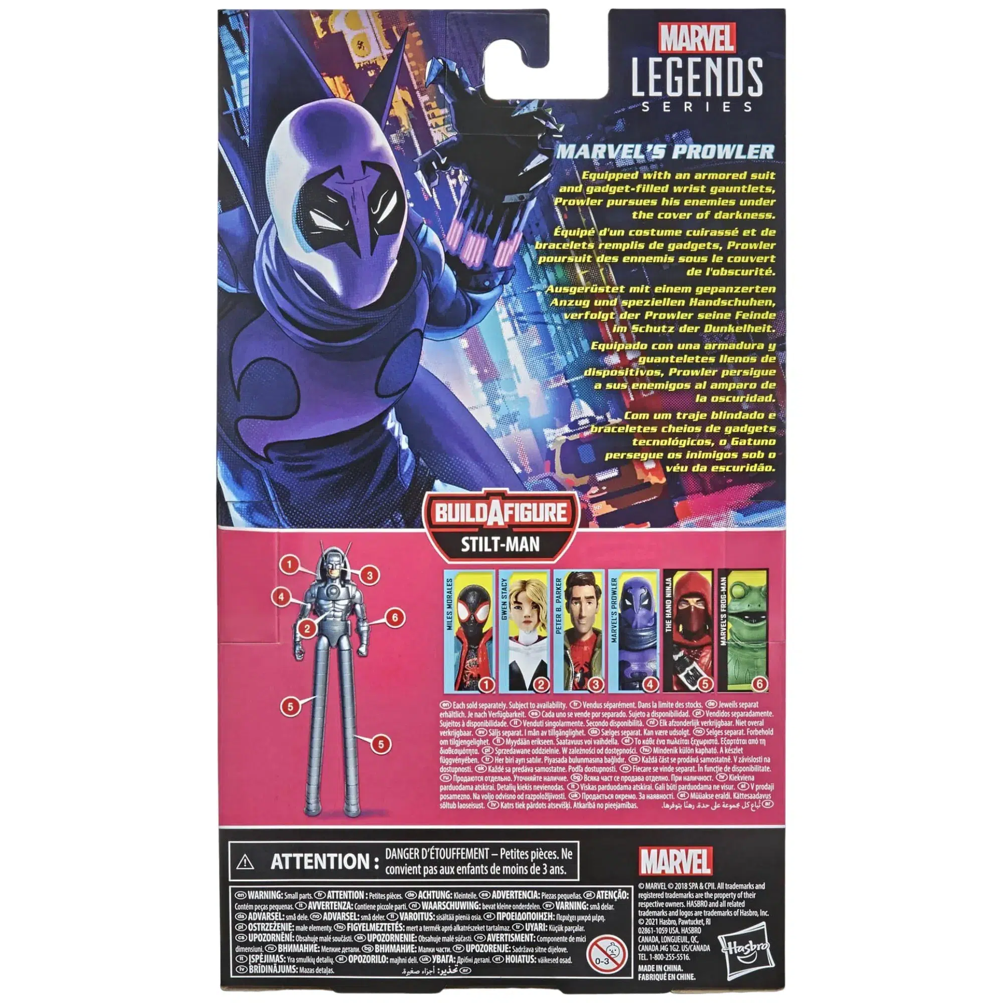 Marvel [Spider-Man: Into the Spider-Verse] - Prowler Action Figure (6") - Hasbro - Legends Series [Build a Figure: Stilt-Man] - Image 7