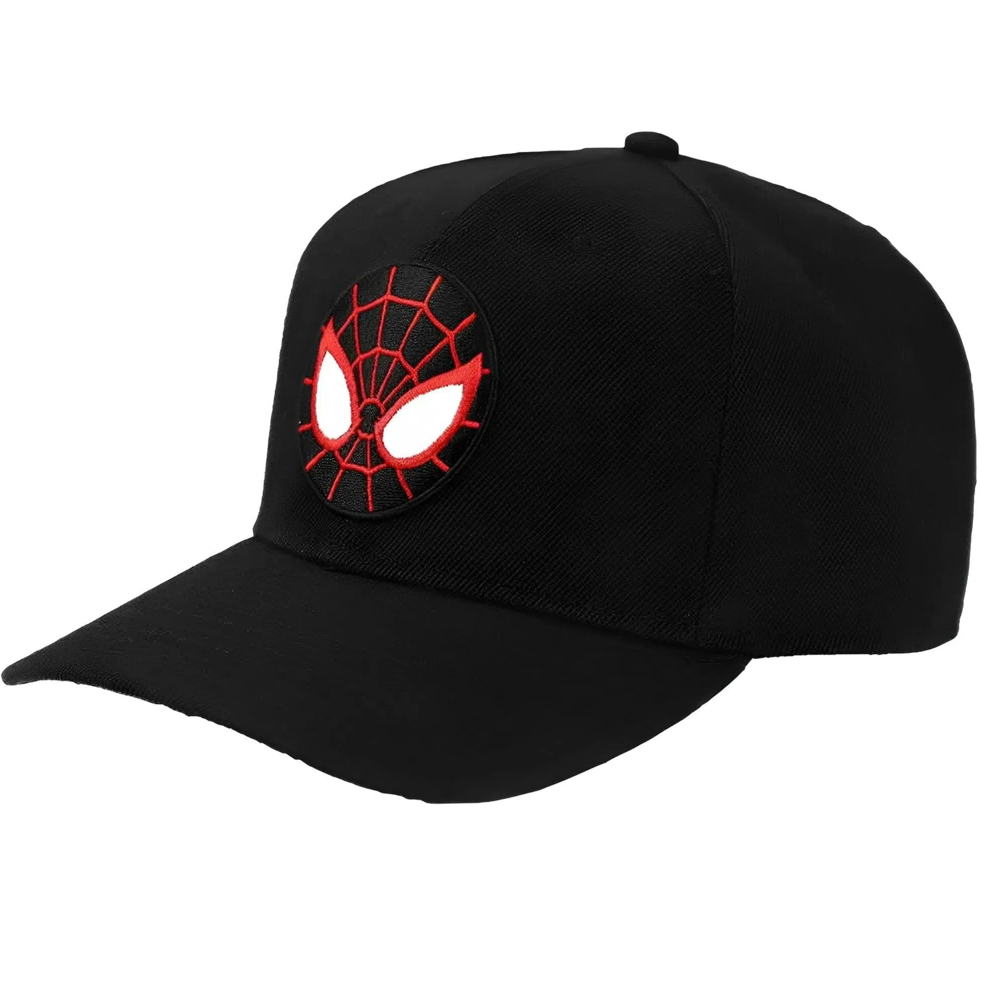 Marvel: Spider-Man - Miles Morales Patch Snapback Hat (Black, Pre-Curved Bill) - Bioworld - Image 3