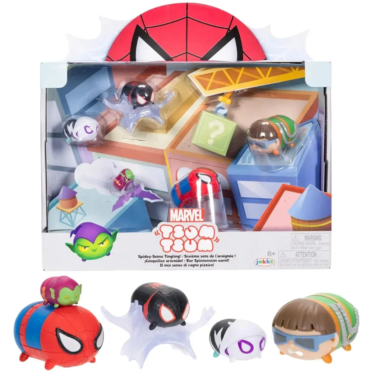 Marvel [Spider-Man] - Spidey-Sense Tingling! Toy Figure Set - Jakks Pacific - Tsum Tsum Series - Image 2