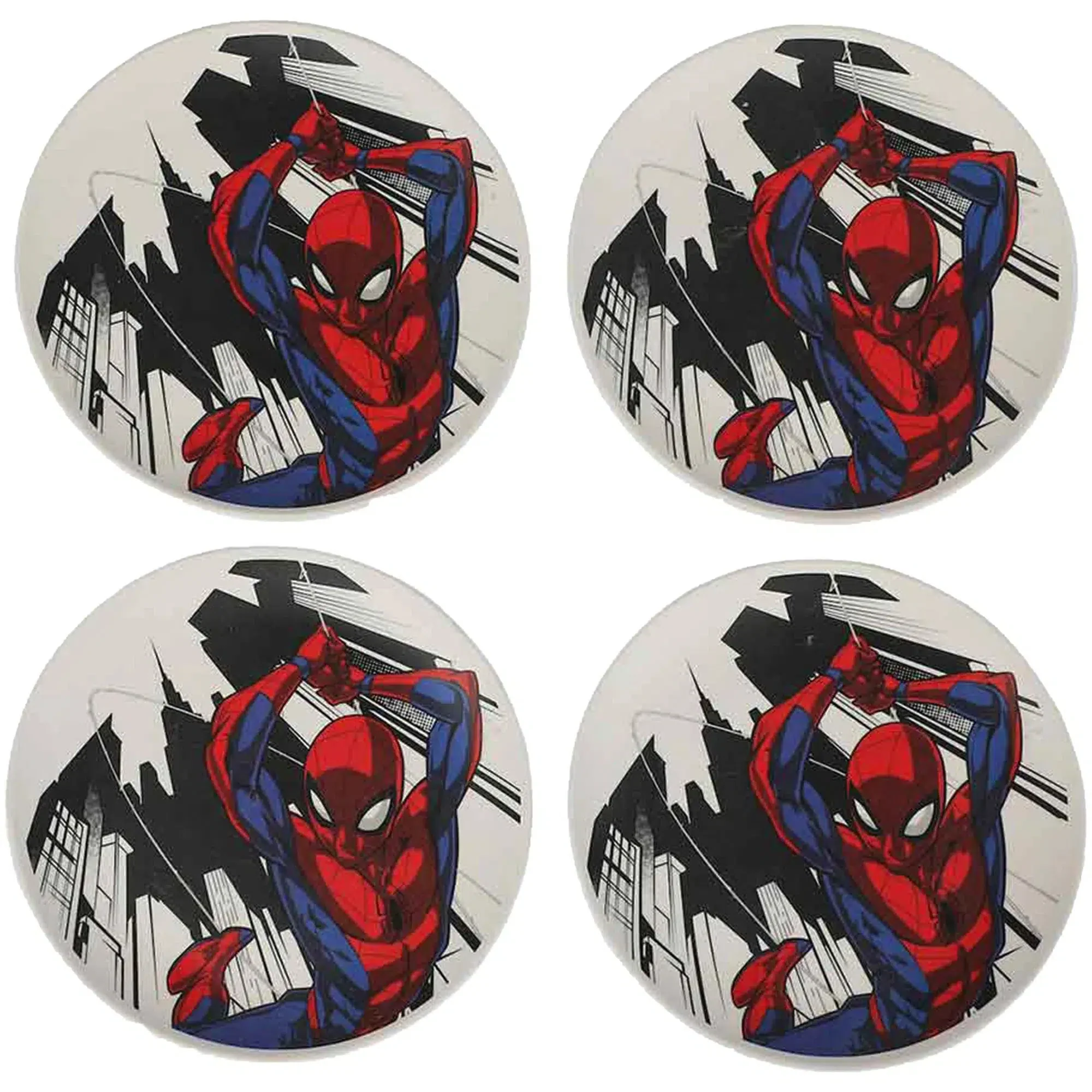 Marvel: Spider-Man - Swinging Spider-Man Bamboo Plates Set (4 Pack) - Bioworld - Image 2