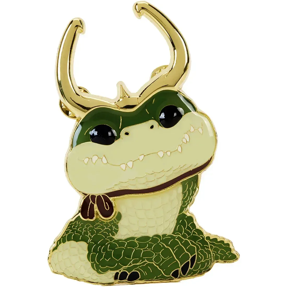 Marvel Studios [Loki] - Alligator Loki Pin Badge (Glows in the Dark, Enamel) - Funko - Pop! Pin Series (42) - Image 2