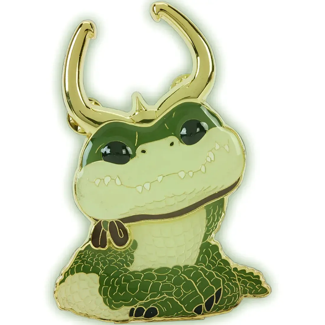 Marvel Studios [Loki] - Alligator Loki Pin Badge (Glows in the Dark, Enamel) - Funko - Pop! Pin Series (42) - Image 3