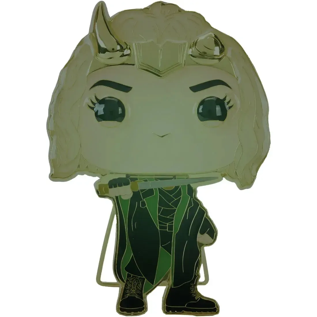 Marvel Studios [Loki] - Sylvie with Cape Pin Badge (Glows in the Dark, Enamel) - Funko - Pop! Pin Series (41) - Image 3