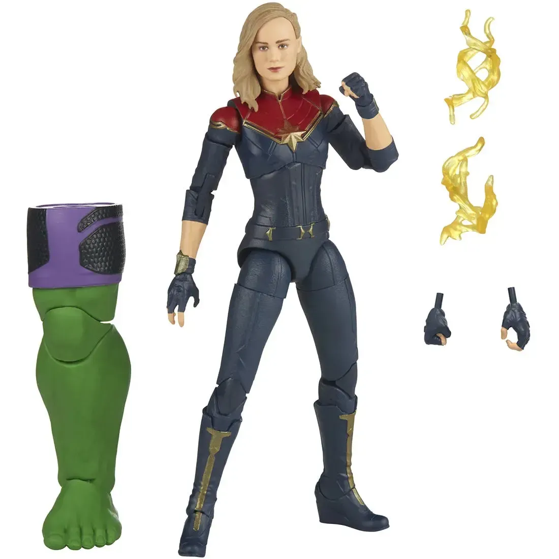 Marvel [The Marvels] - Captain Marvel Action Figure (6") - Hasbro - Marvel Legends Series [Build a Figure: Totally Awesome Hulk] - Image 2