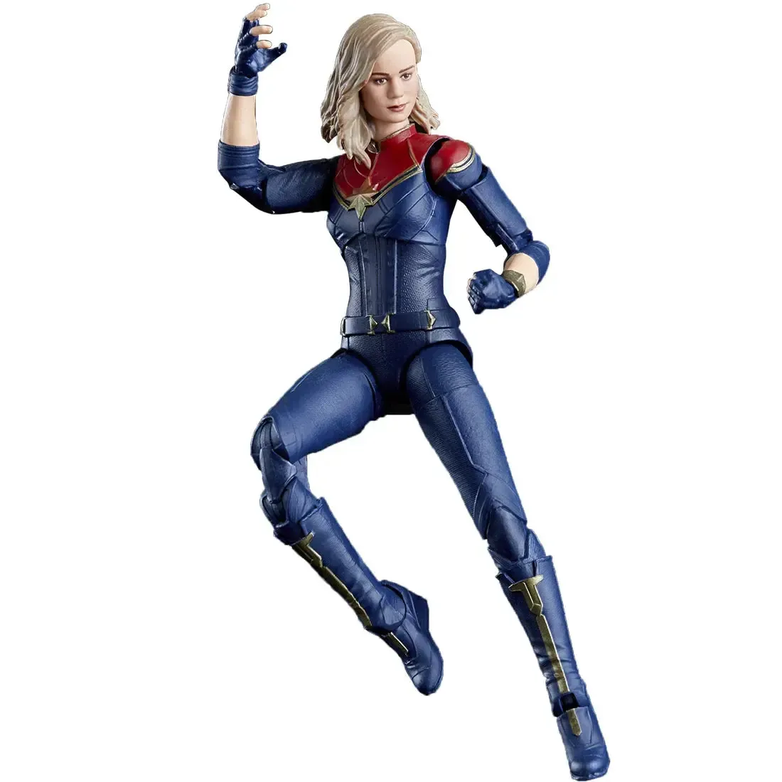 Marvel [The Marvels] - Captain Marvel Action Figure (6") - Hasbro - Marvel Legends Series [Build a Figure: Totally Awesome Hulk] - Image 4