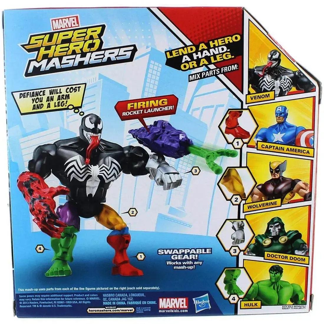 Marvel - Venom Action Figure (6") - Hasbro - Super Hero Mashers Series - Image 3