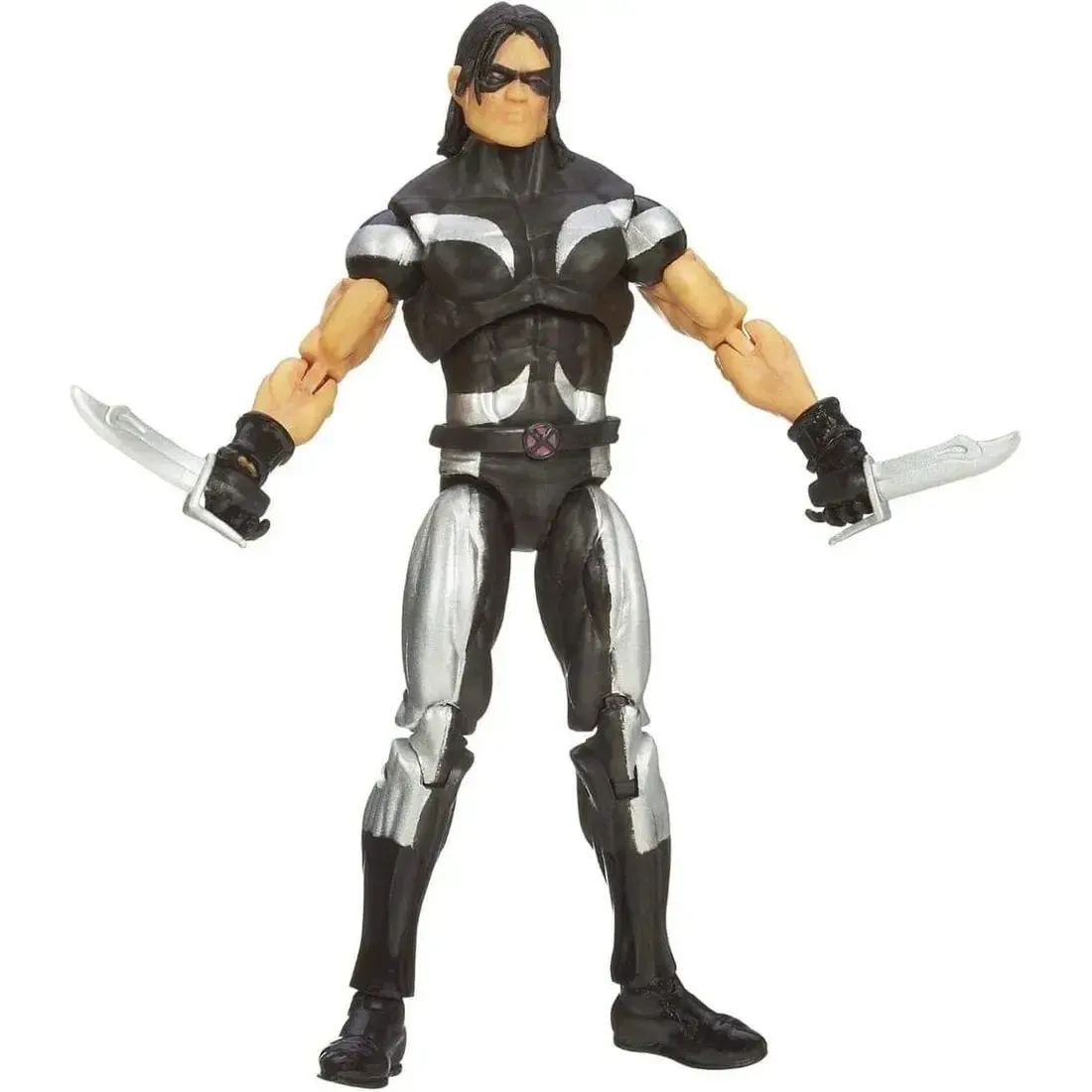 Marvel [X-Men] - Black & Silver Outfit Warpath Action Figure (4.25") - Hasbro - Marvel Universe Series 2 (003) - Image 2