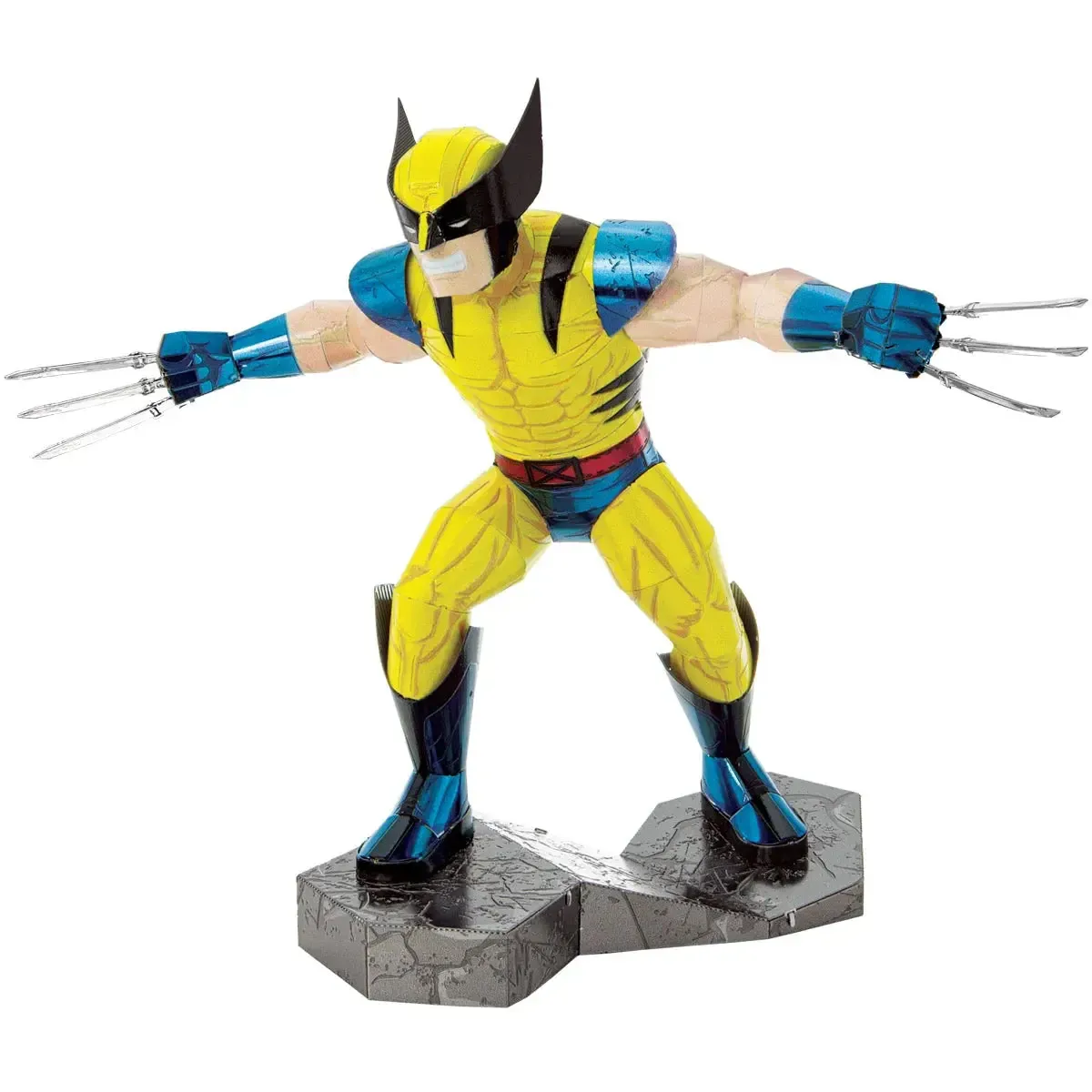 Marvel [X-Men] - Wolverine Figure Model Kit (Steel, Moderate Difficulty) - Fascinations - Metal Earth Series - Image 2