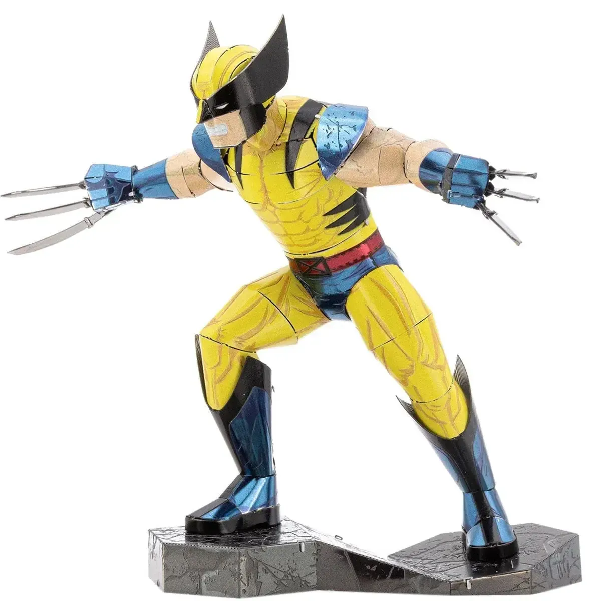 Marvel [X-Men] - Wolverine Figure Model Kit (Steel, Moderate Difficulty) - Fascinations - Metal Earth Series - Image 4