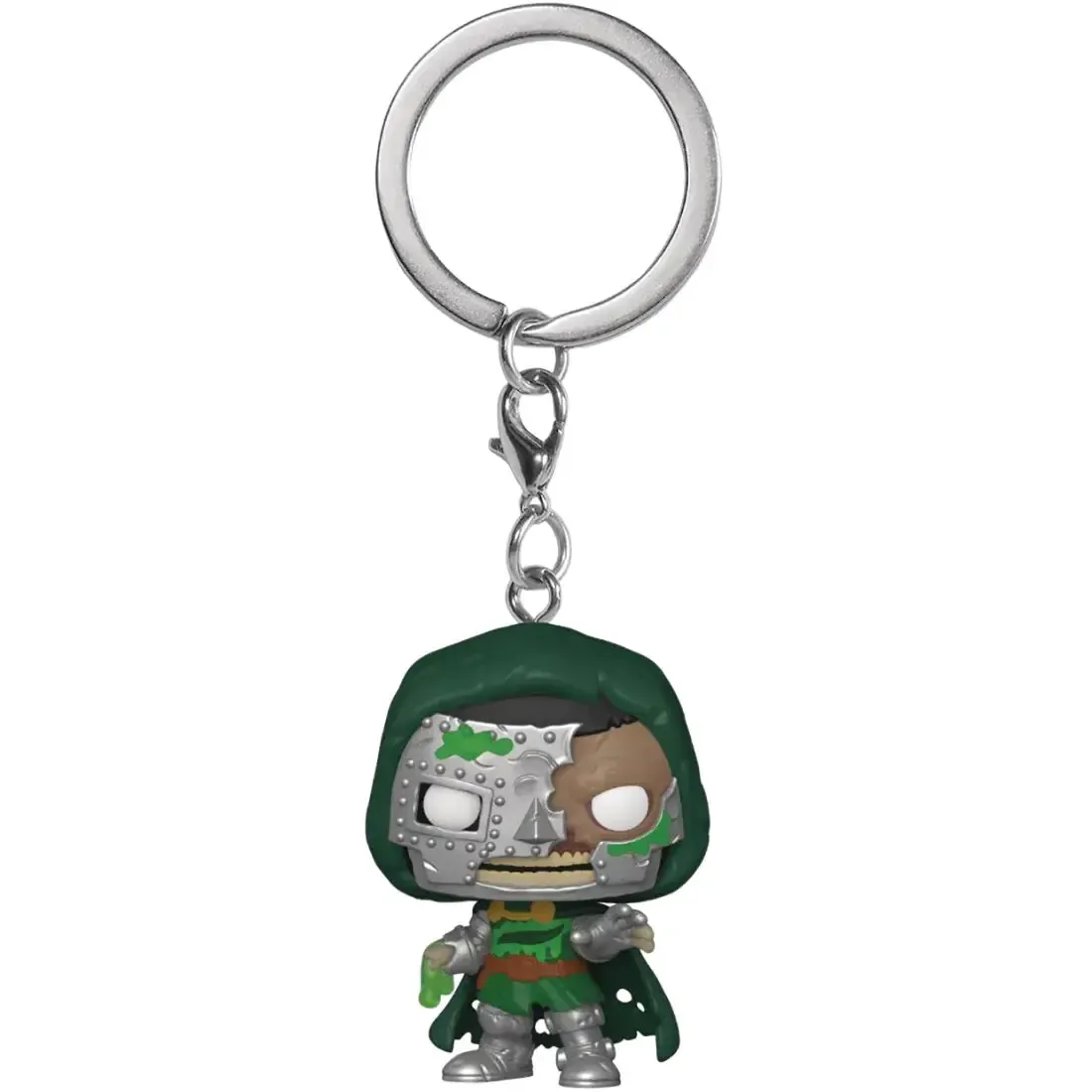 Marvel: Zombies - Zombie Doctor Doom Bobble-Head Figure Keychain (1.5") - Funko - Pocket Pop! Keychain Series - Image 2