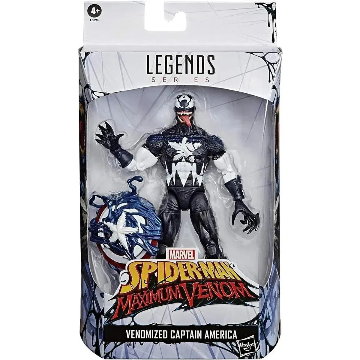 Marvel's Spider-Man: Maximum Venom - Venomised Captain America Action Figure (6") - Hasbro - Marvel Legends Series