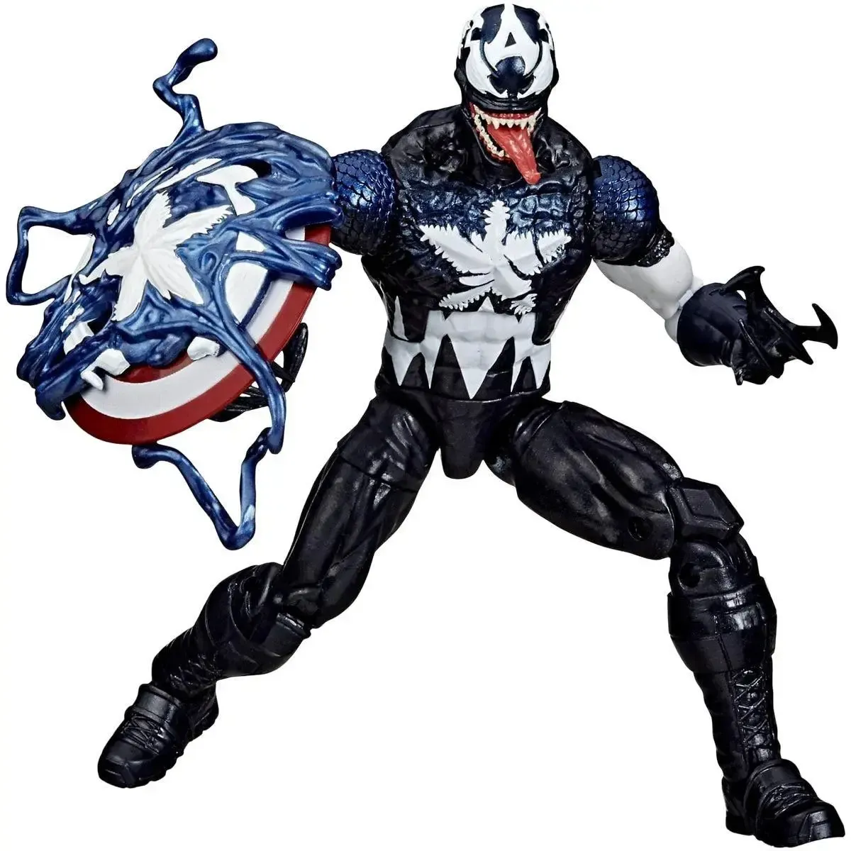 Marvel's Spider-Man: Maximum Venom - Venomised Captain America Action Figure (6") - Hasbro - Marvel Legends Series - Image 2