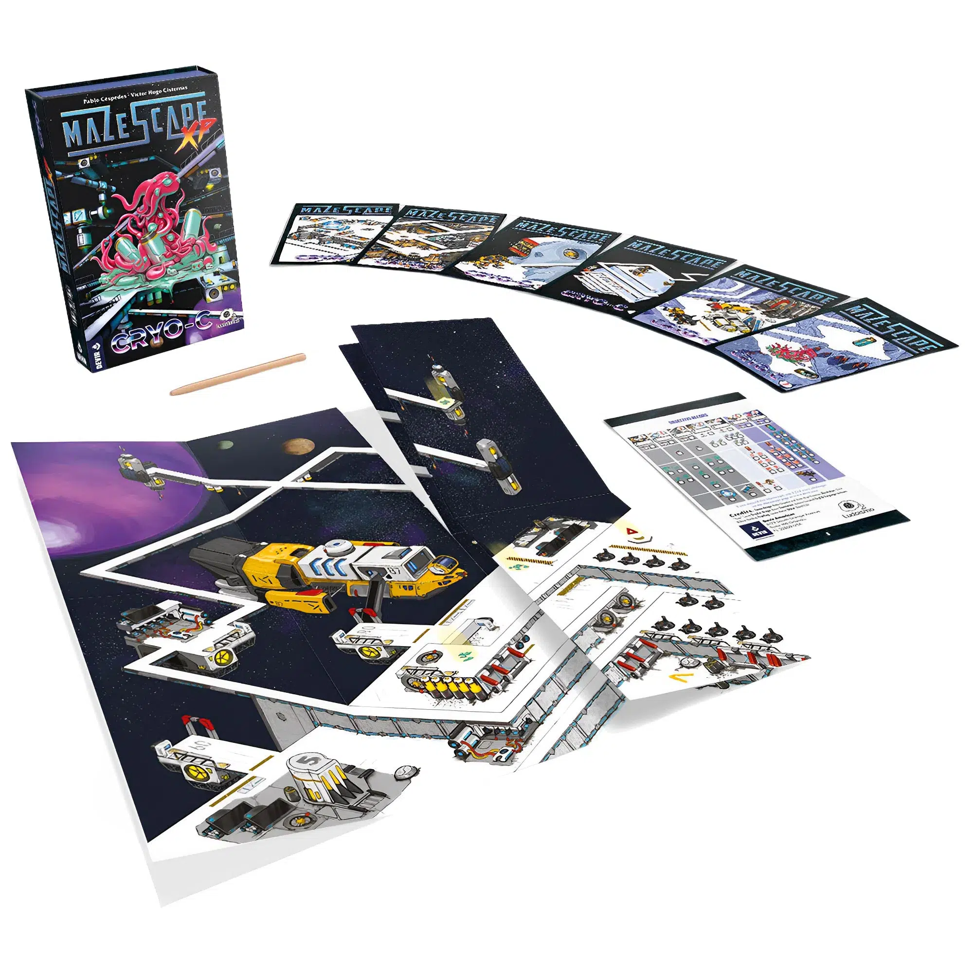 Mazescape Cryo-C Board Game - Devir Games - Image 2